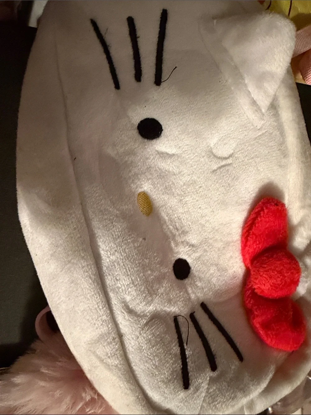 Plush hello Kitty bag filled